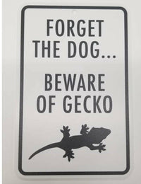 Warning Sign - Beware of Crestie | reptile and terrarium supplies