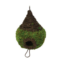 Raindrop Woven Moss Reptile Hide with chain | reptile and terrarium supplies