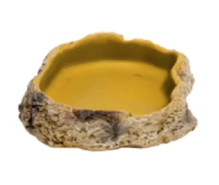 Faux Stone Food Dish