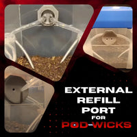 External Refill Port for Pod-Wicks | reptile and terrarium supplies