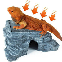 Corner Hide Cave with Slate Stone | reptile and terrarium supplies