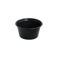 Black Feeding Ledge Cups 2oz | reptile and terrarium supplies